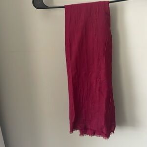 pink scarf